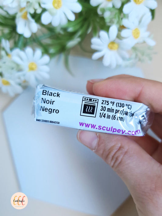 Argile polymère Sculpey Premo - Black