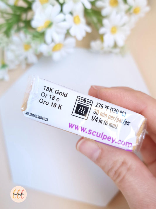 Argile polymère Sculpey Premo - 18K Gold