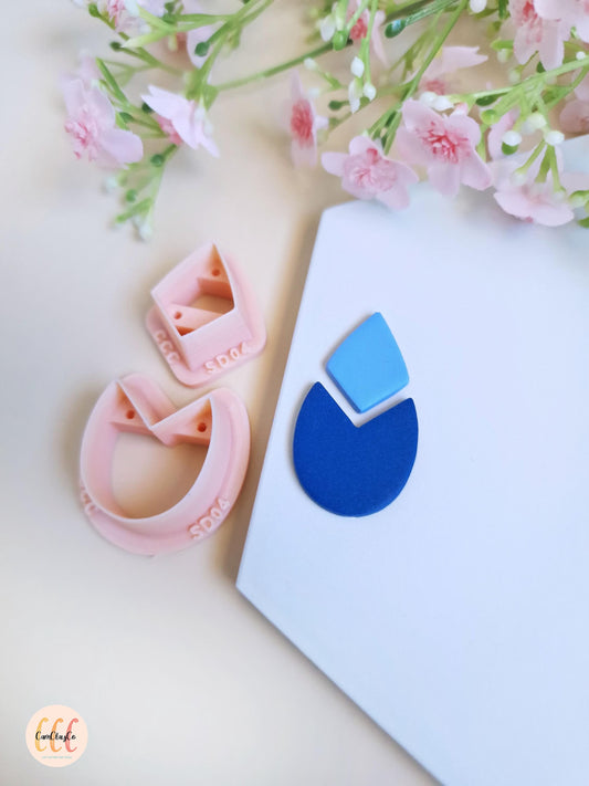 Set de deux emporte-pièces pour la fabrication de bijoux en argile polymère - SD04