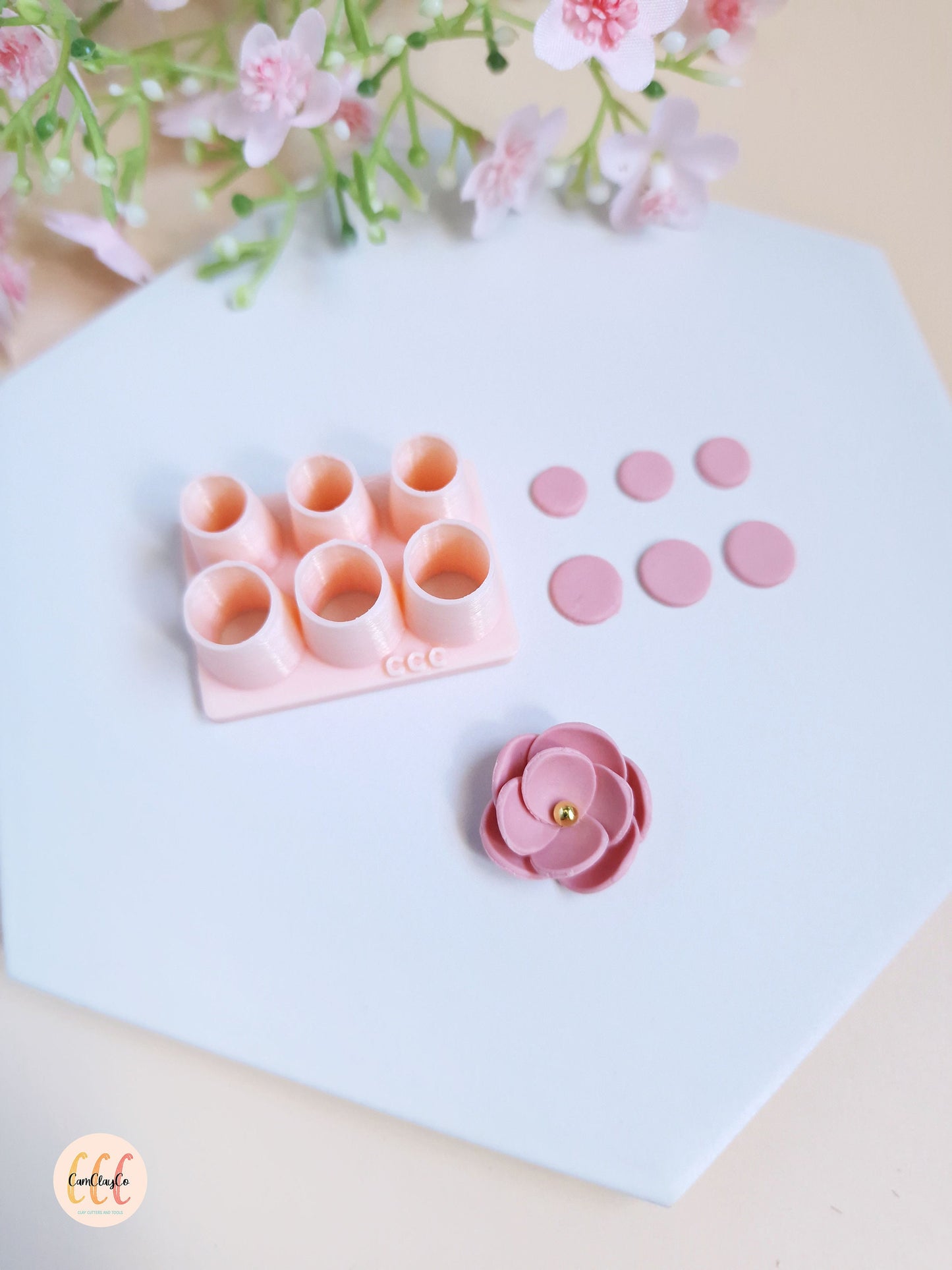 Emporte-pièce 3D en forme de pétales pour la fabrication de bijoux en argile polymère - Set pétales 04