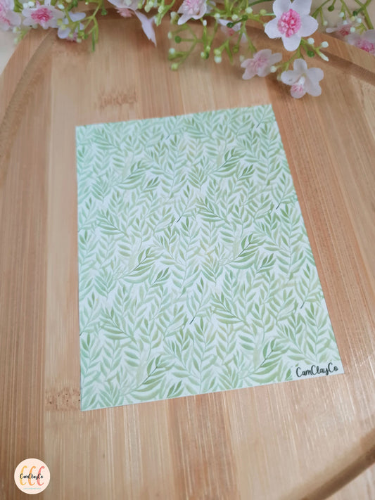 Feuille de transfert soluble à l'eau - Feuillage 02