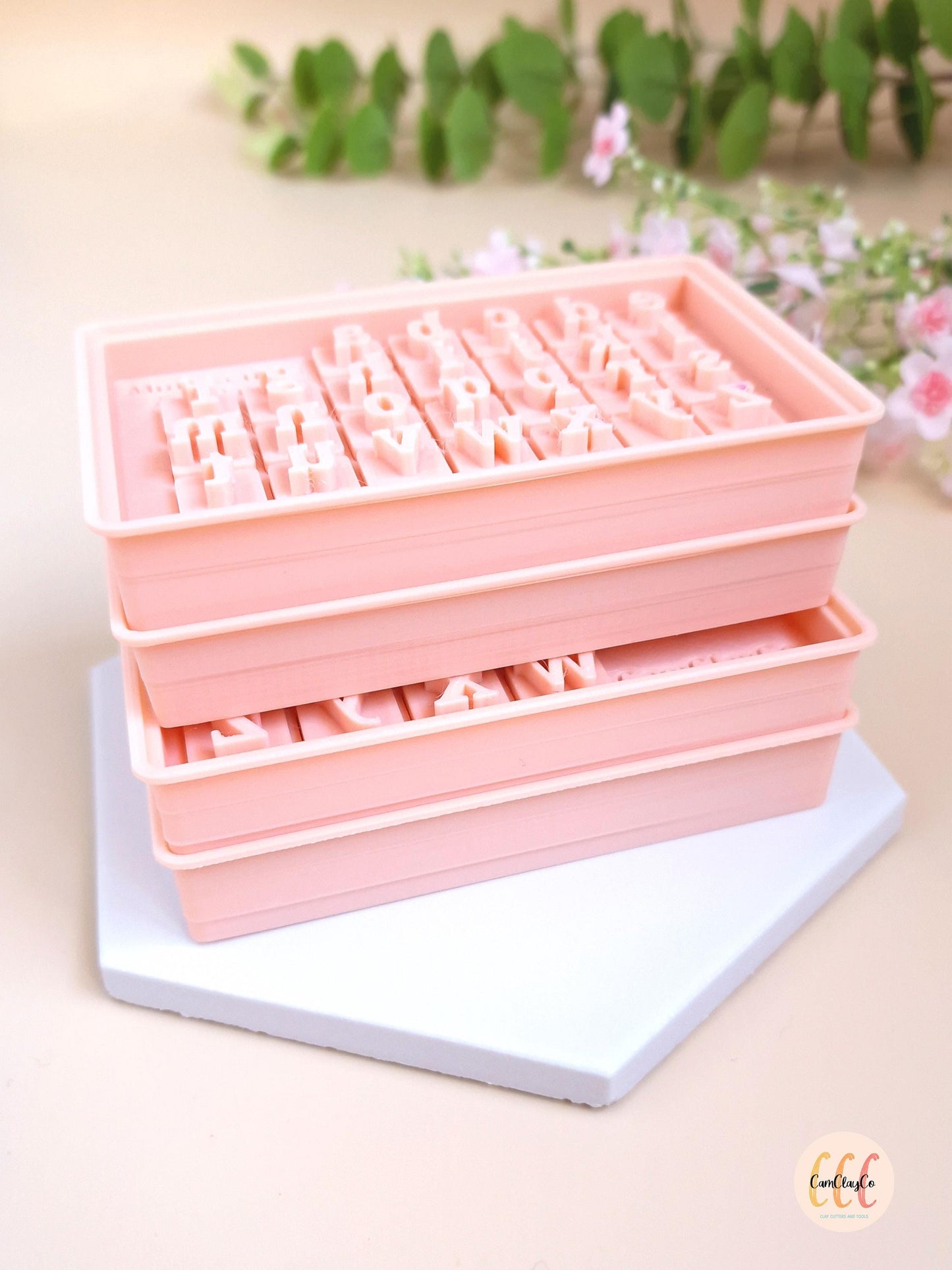 3D Alphabet Stamps for Polymer Clay Jewelry Making - Lowercase 10-13mm
