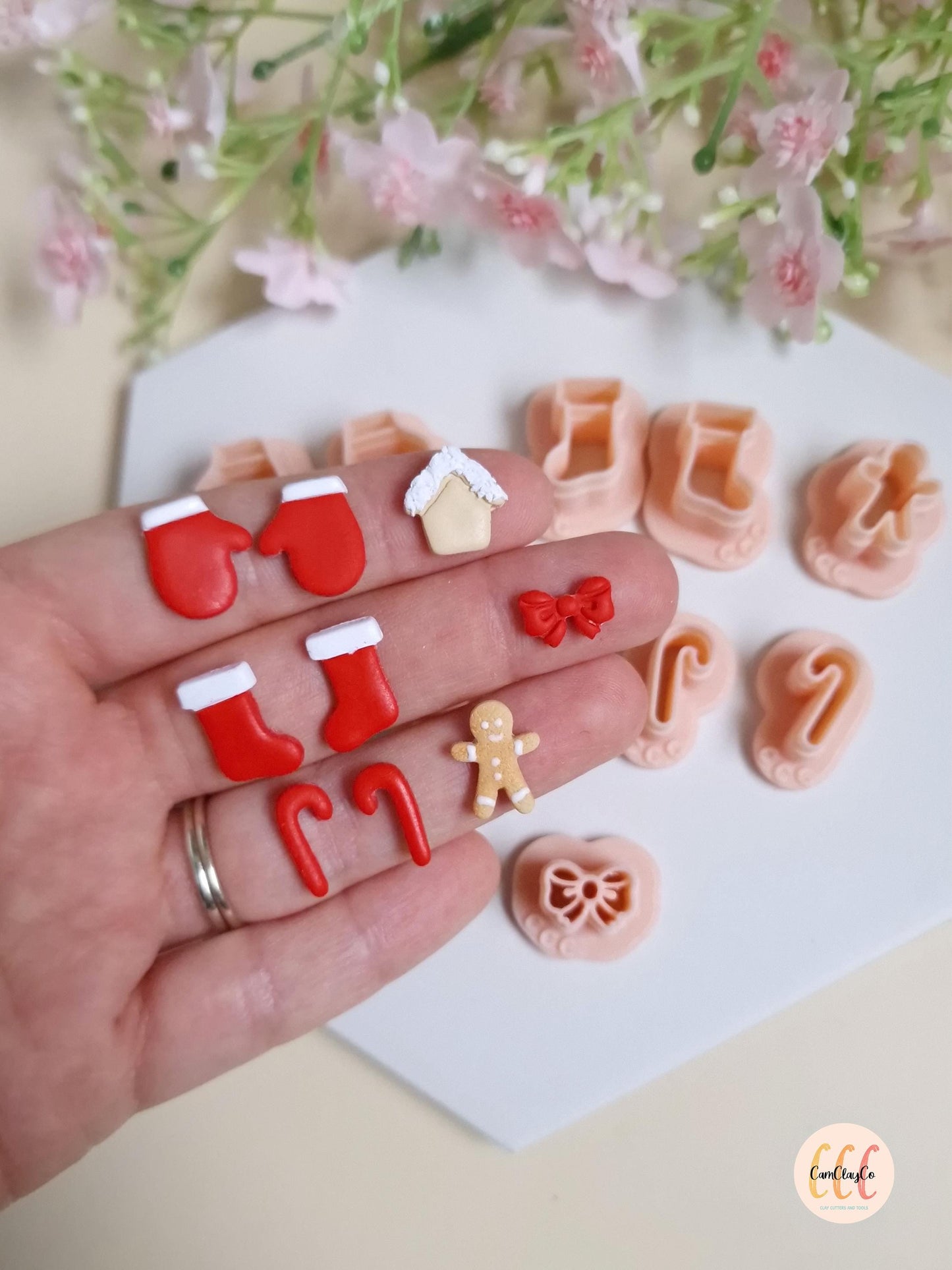 Emporte-pièces 3D petites formes de Noël pour la fabrication de bijoux en argile polymère