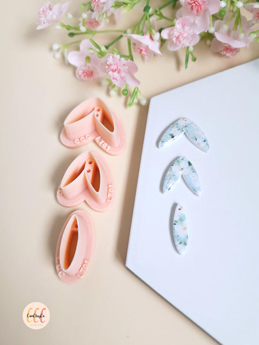 Set de trois emporte-pièces pour la fabrication de bijoux en argile polymère - LT01