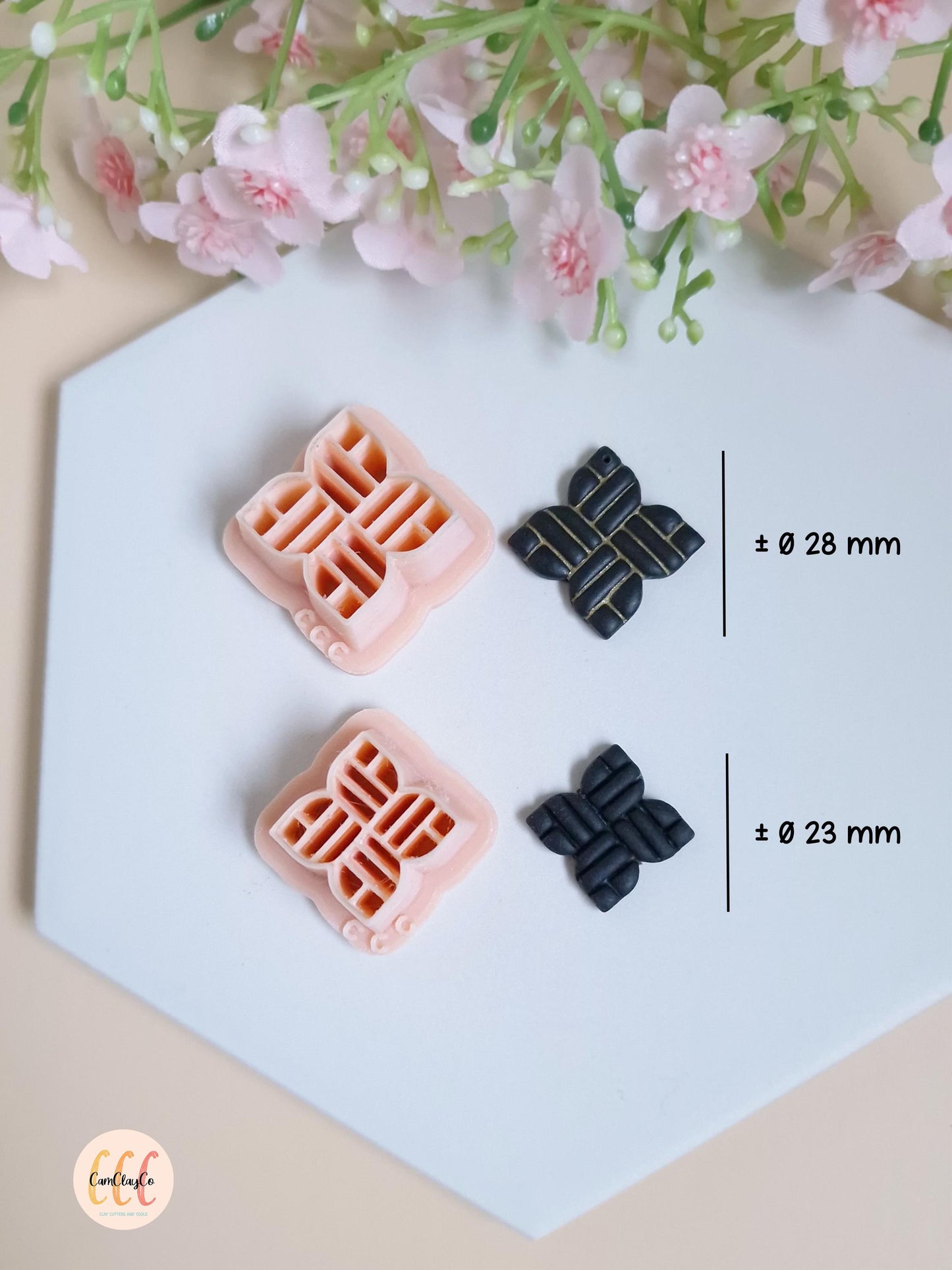 Emporte-pièces 3D formes géométriques pour la fabrication de bijoux en argile polymère, créoles interchangeables, pampilles - Elegant 02