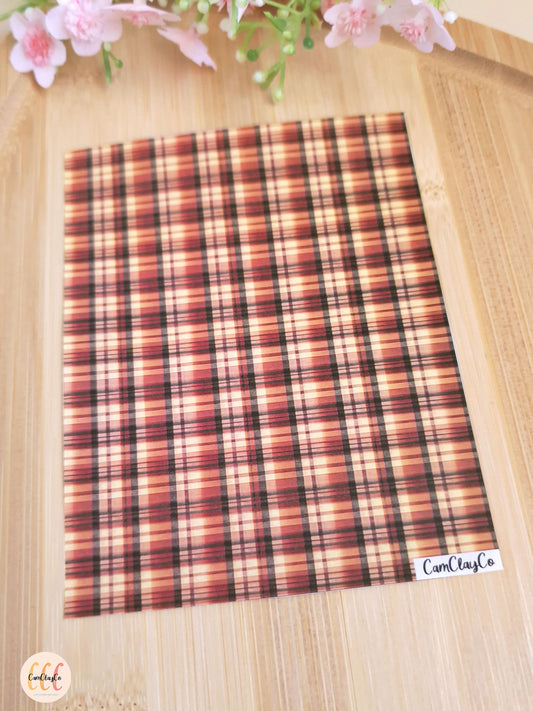 Feuille de transfert soluble à l'eau - Plaid 03