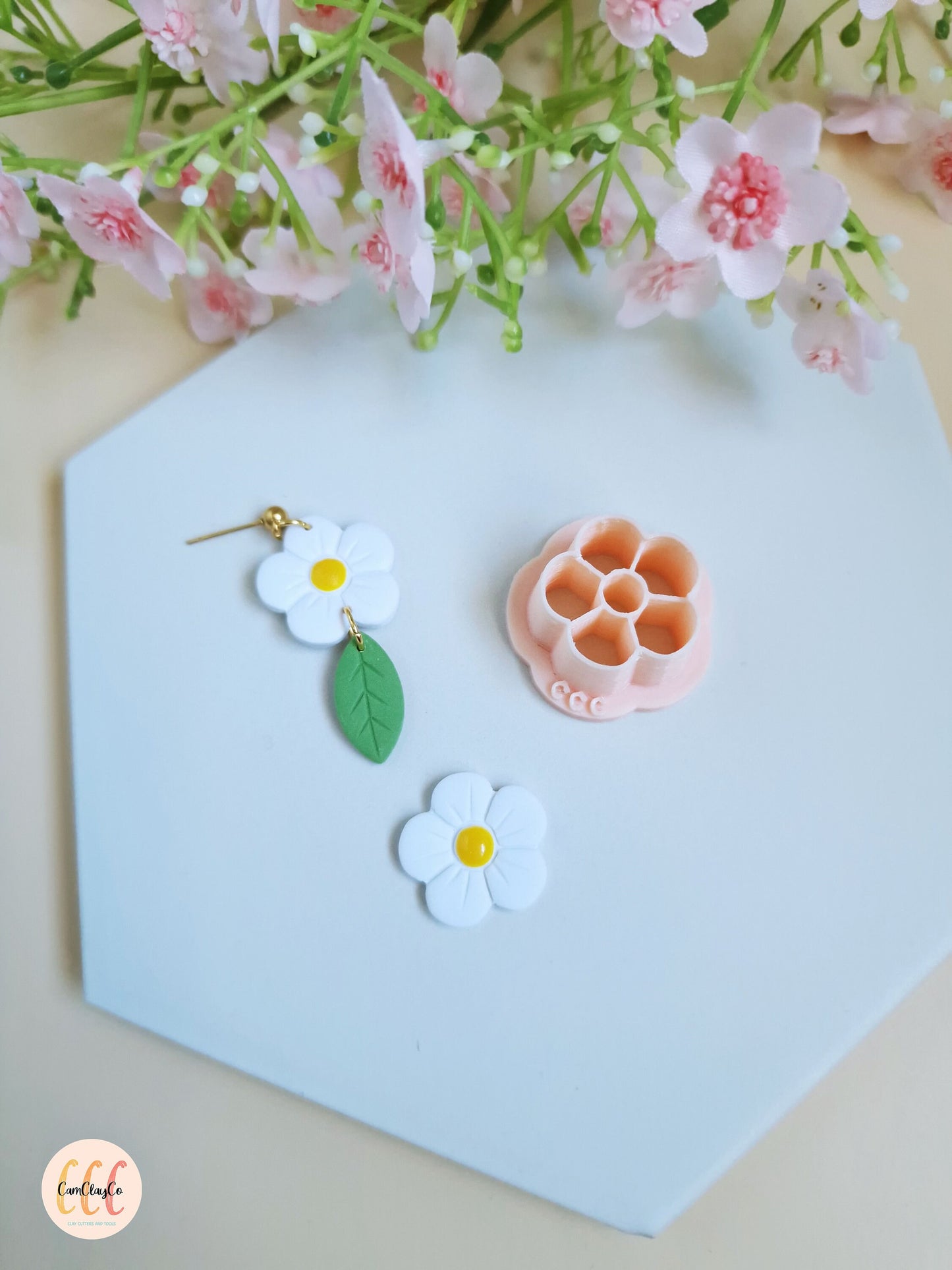 Emporte-pièces 3D en forme de fleur pour la fabrication de bijoux en argile polymère