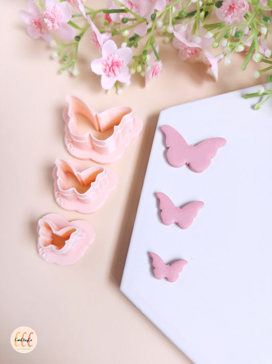 Emporte-pièces 3D en forme de papillons pour la fabrication de bijoux en argile polymère