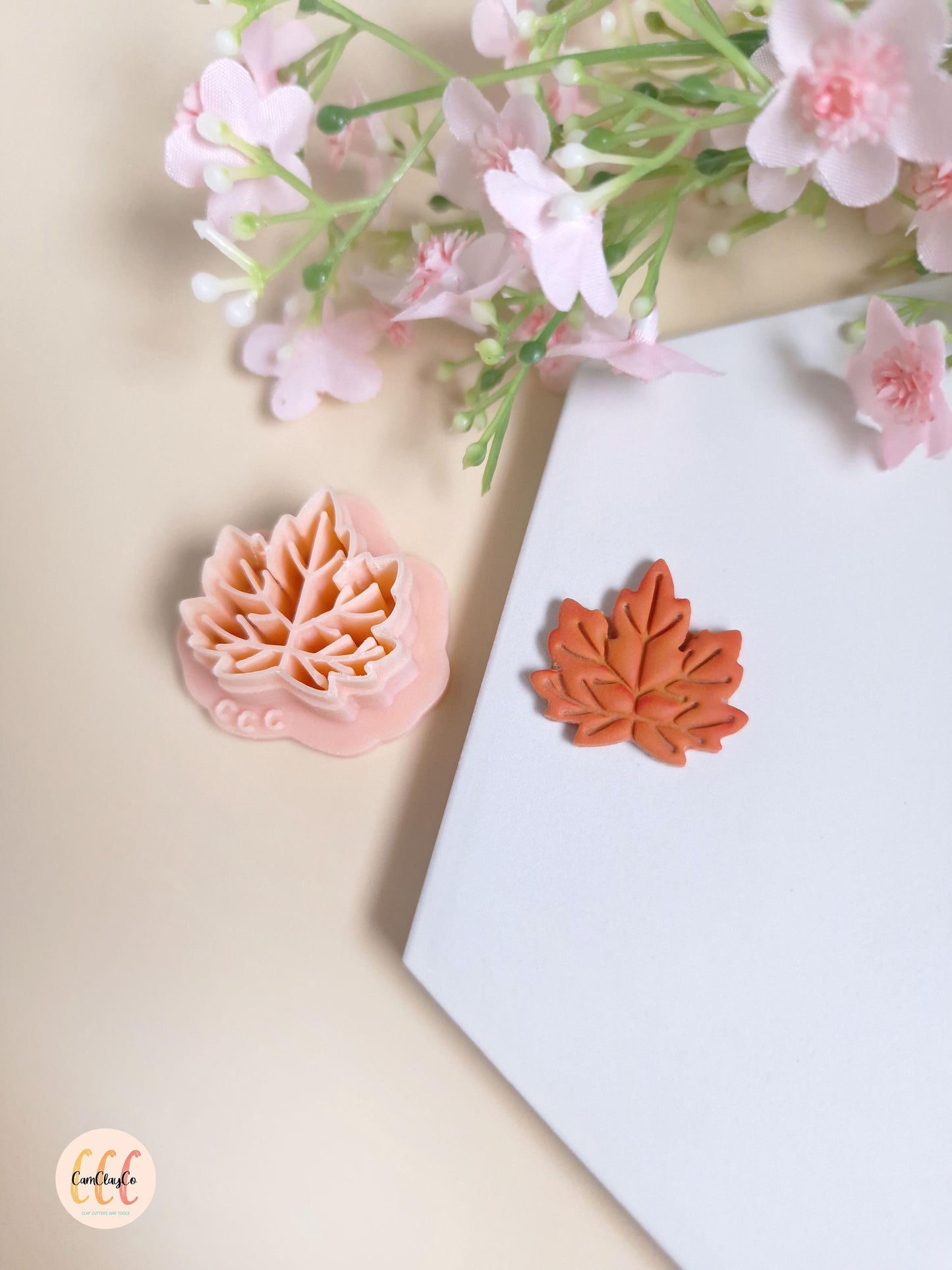 Emporte-pièce 3D en forme de feuille d'automne pour la fabrication de bijoux en argile polymère