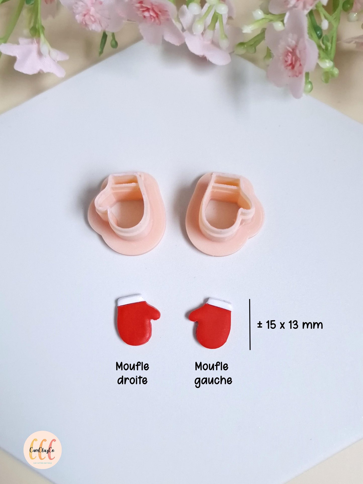 Emporte-pièces 3D petites formes de Noël pour la fabrication de bijoux en argile polymère
