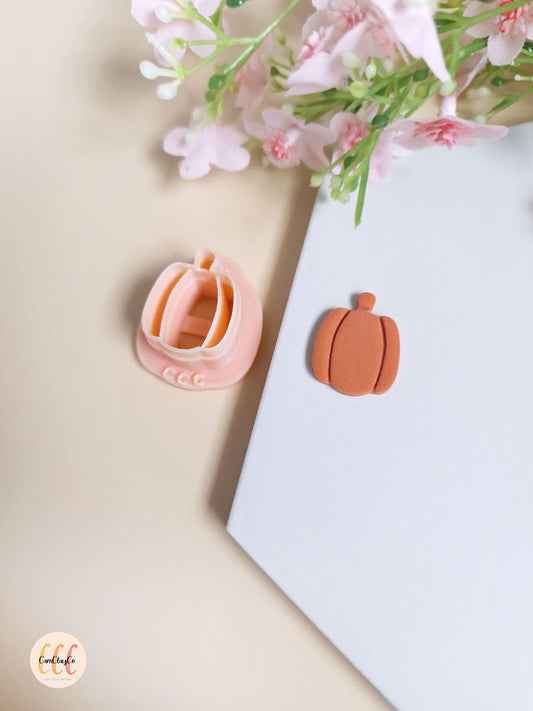 Emporte-pièces 3D en forme de citrouille pour la fabrication de bijoux en argile polymère