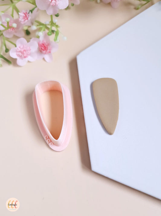 Emporte-pièce 3D en forme de goutte diamant pour argile polymère