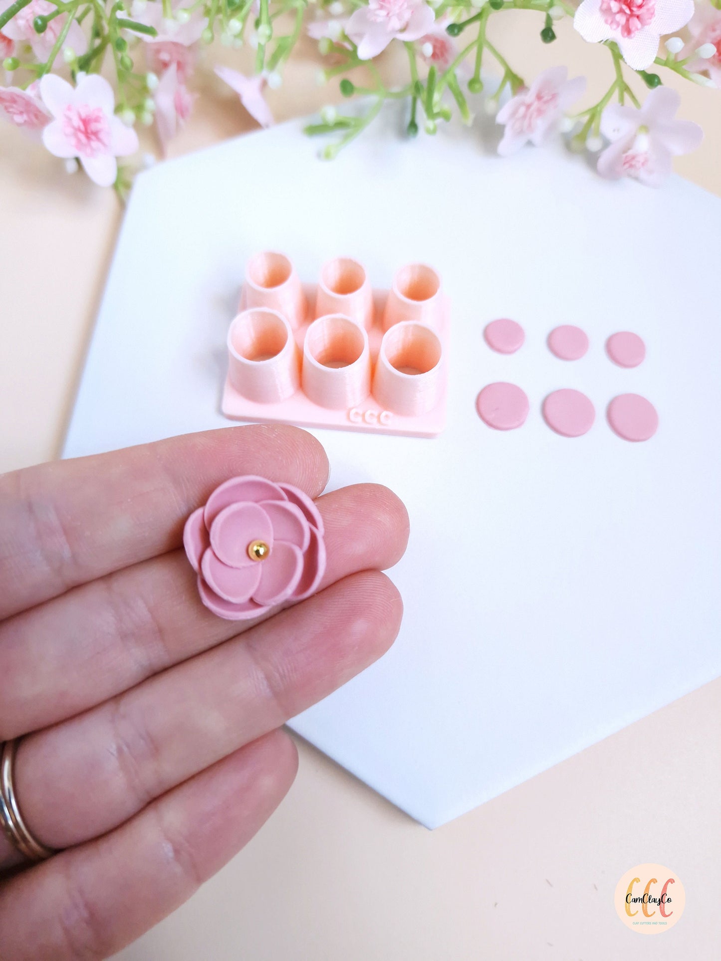 Emporte-pièce 3D en forme de pétales pour la fabrication de bijoux en argile polymère - Set pétales 04