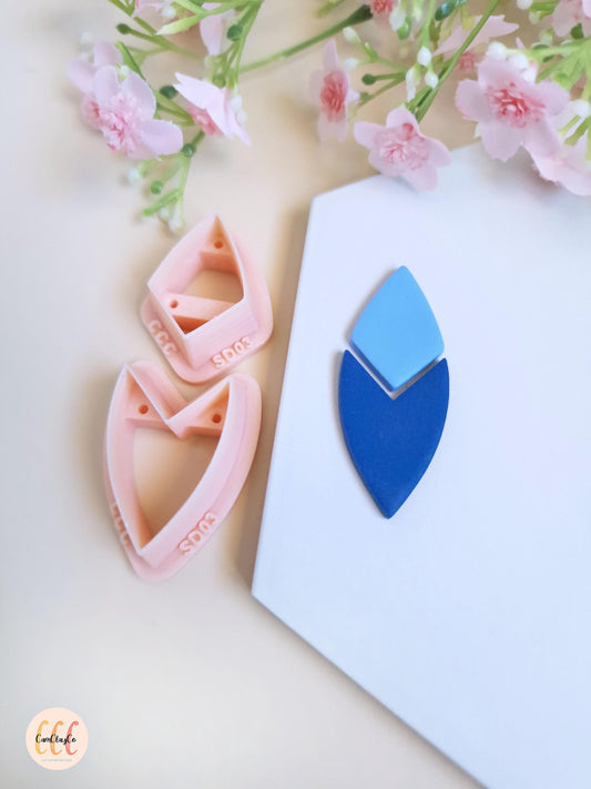 Set de deux emporte-pièces pour la fabrication de bijoux en argile polymère - SD03