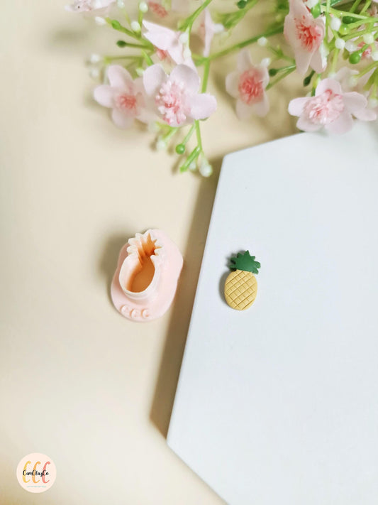 Emporte-pièces 3D en forme de petit ananas pour la fabrication de bijoux en argile polymère