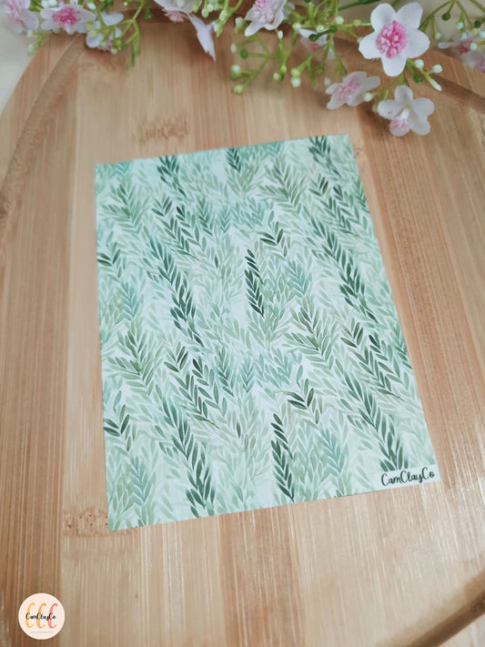 Feuille de transfert soluble à l'eau - Feuillage 03