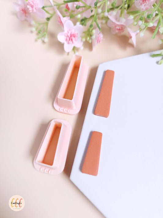 Emporte-pièces 3D en forme de trapèzes pour la fabrication de bijoux en argile polymère