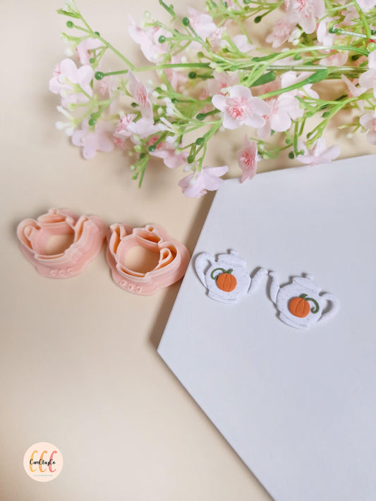 Emporte-pièces 3D en forme de théières pour la fabrication de bijoux en argile polymère