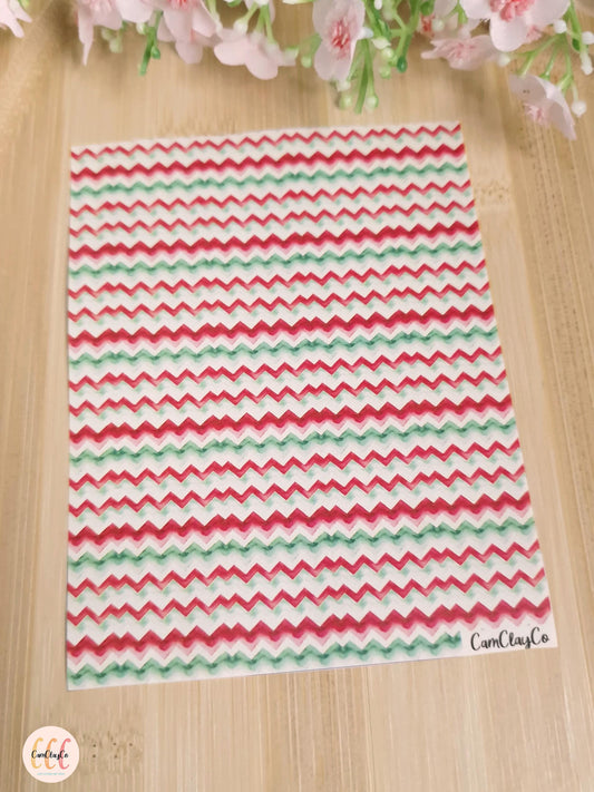 Feuille de transfert soluble à l'eau - Watercolor Xmas 01