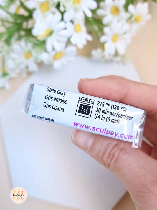 Argile polymère Sculpey Premo - Slate / Gris ardoise