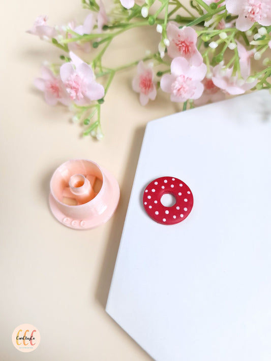 Emporte-pièce 3D en forme de cercle donut pour la fabrication de bijoux en argile polymère, créoles interchangeables, pampilles