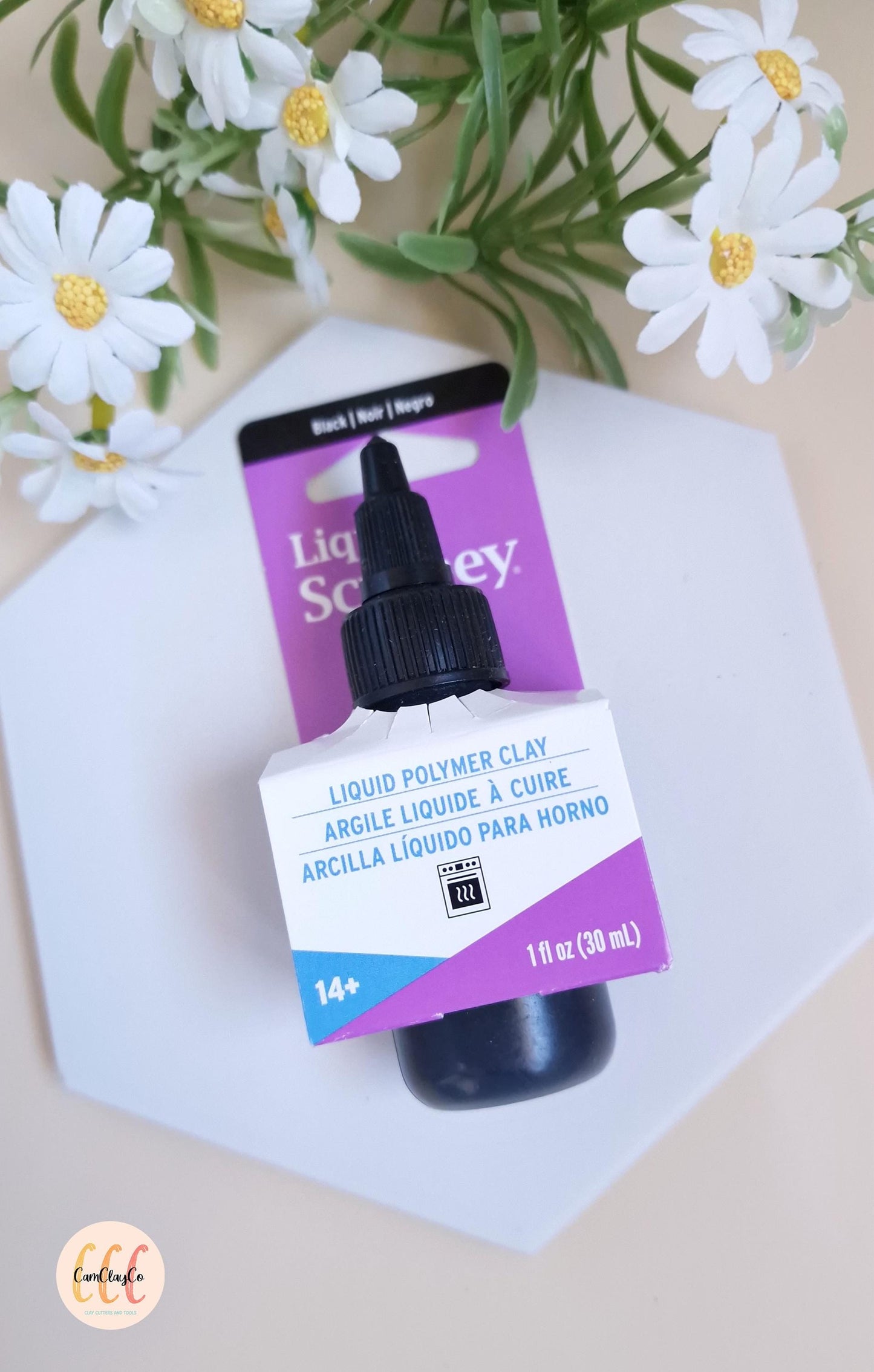 Argile liquide à cuire Noir - Liquid polymer clay Sculpey