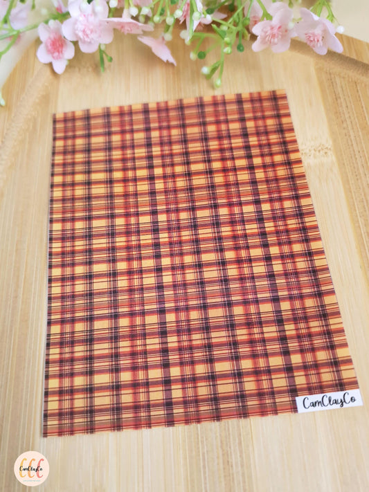 Feuille de transfert soluble à l'eau - Plaid 01