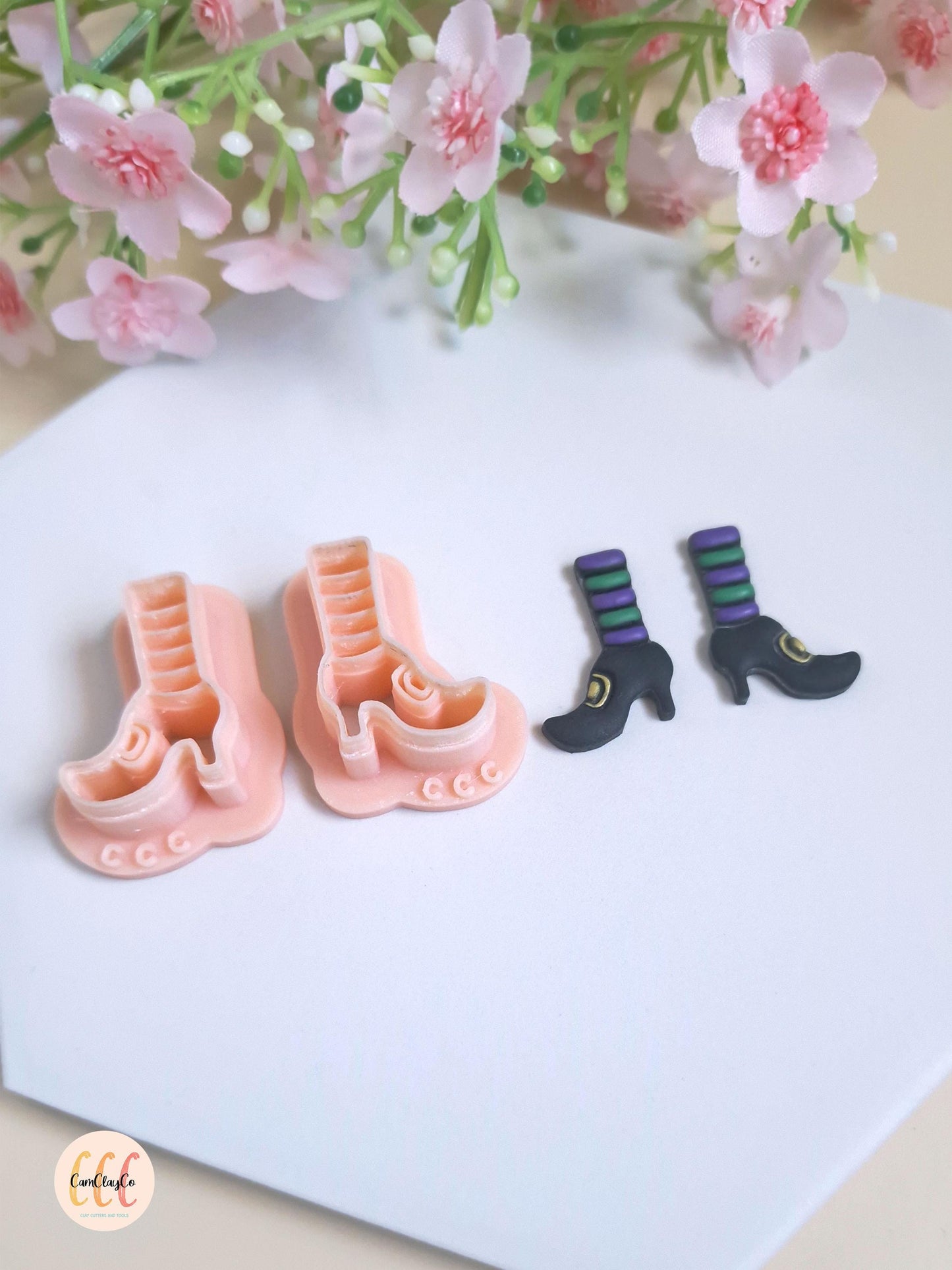 Emporte-pièces 3D en forme de chaussures de sorcière pour la fabrication de bijoux en argile polymère