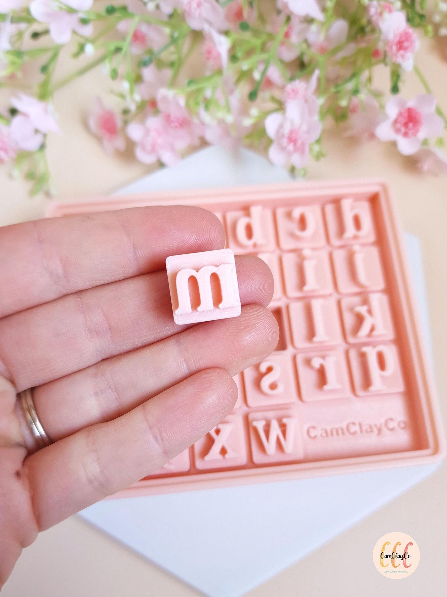 3D Alphabet Stamps for Polymer Clay Jewelry Making - Lowercase 10-13mm