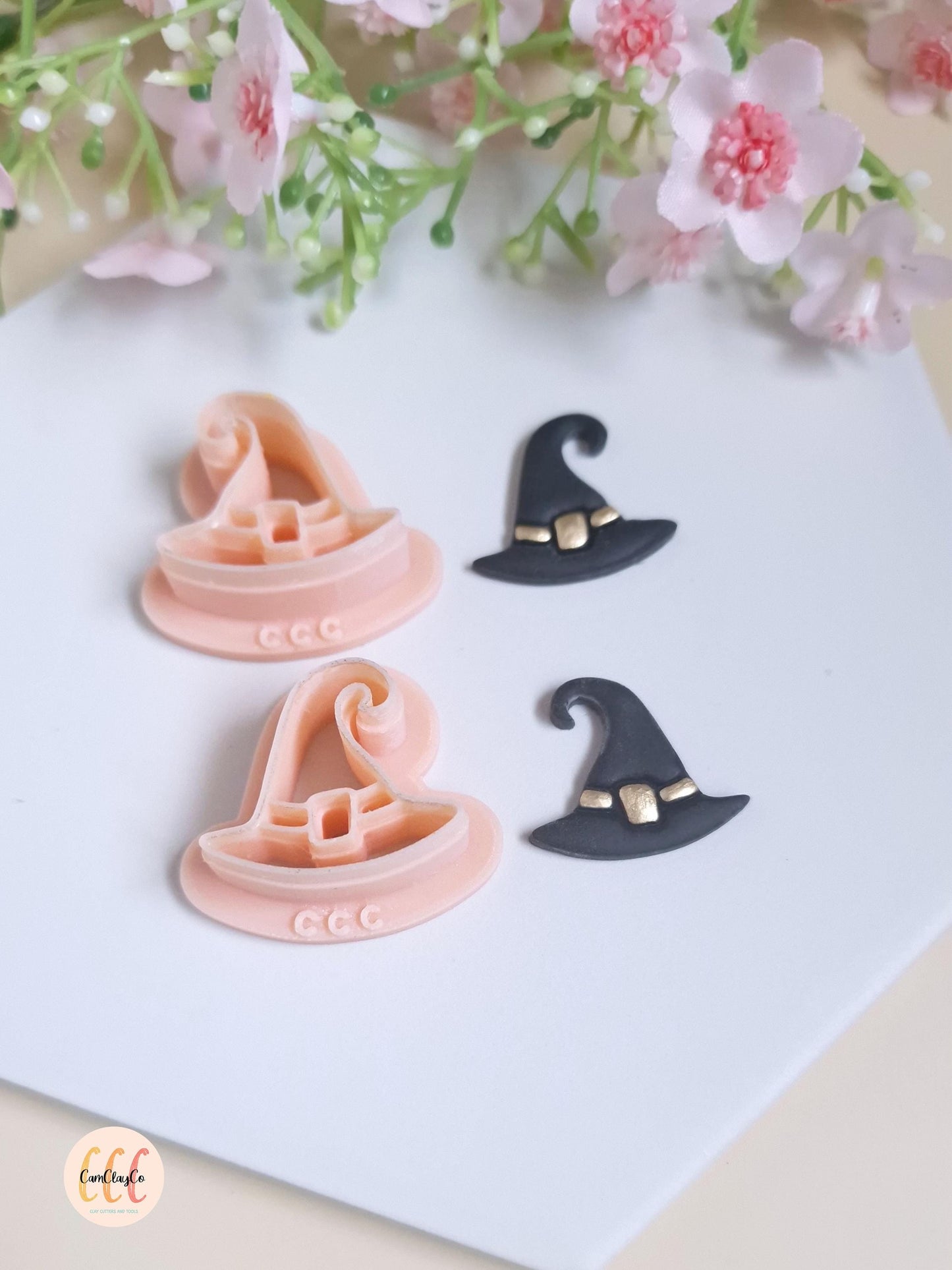 Emporte-pièces 3D en forme de chapeaux de sorcière pour la fabrication de bijoux en argile polymère