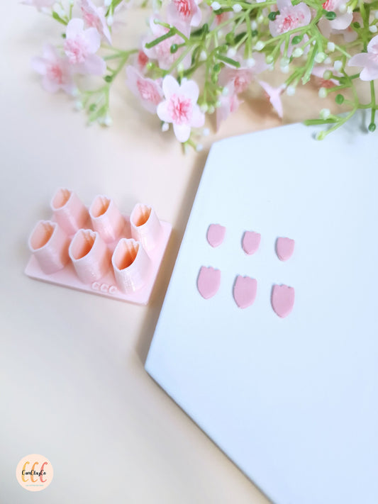 Emporte-pièce 3D en forme de pétales pour la fabrication de bijoux en argile polymère - Set pétales 03