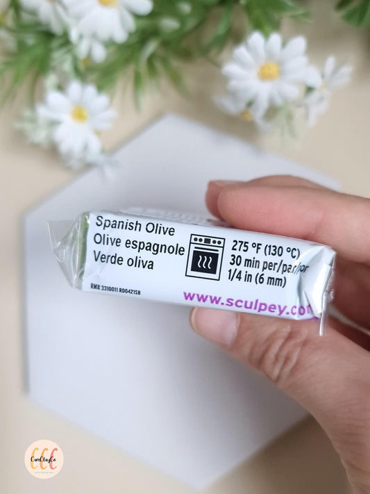 Argile polymère Sculpey Premo - Spanish Olive