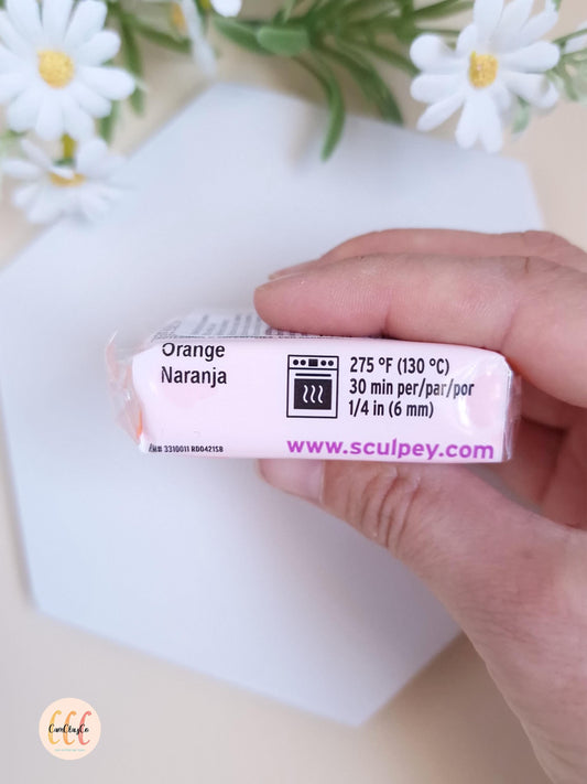 Argile polymère Sculpey Premo - Orange