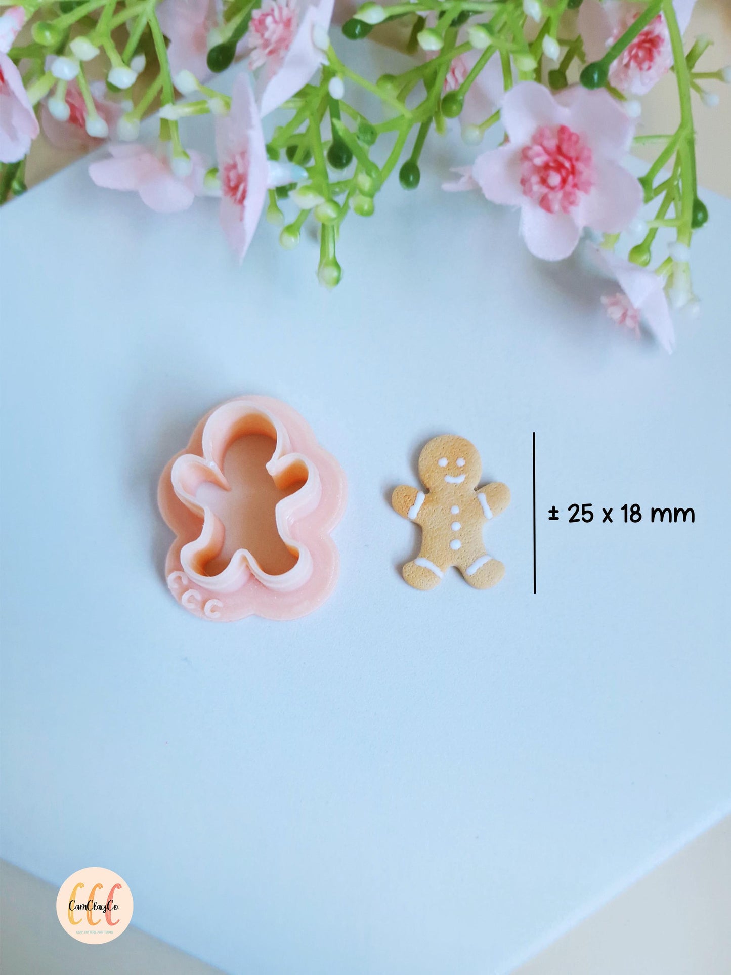 Emporte-pièce 3D en forme de bonhomme de pain d'épices pour la fabrication de bijoux en argile polymère