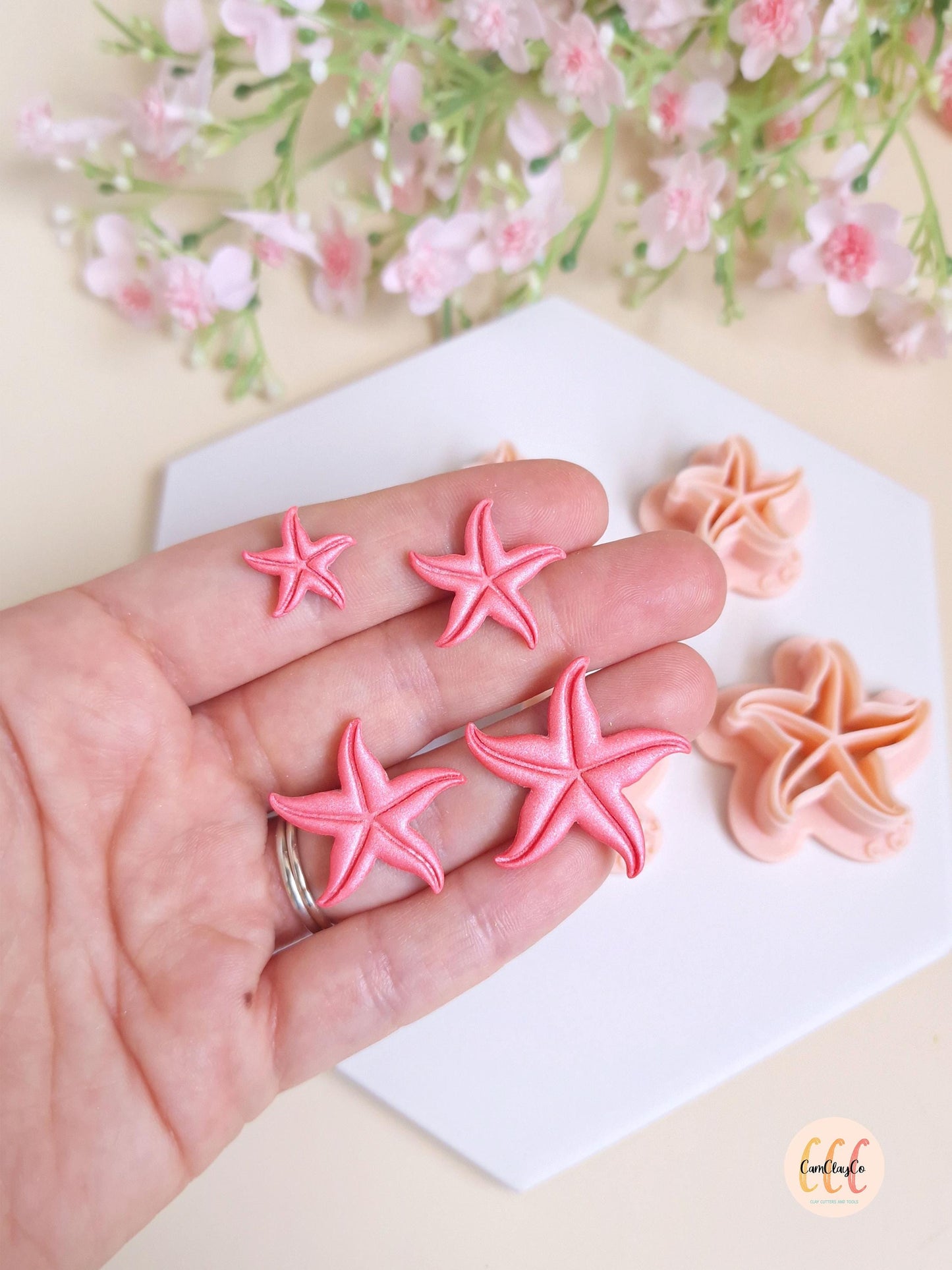 Emporte-pièces 3D en forme d'étoile de mer pour la fabrication de bijoux en argile polymère, créoles interchangeables, pampilles