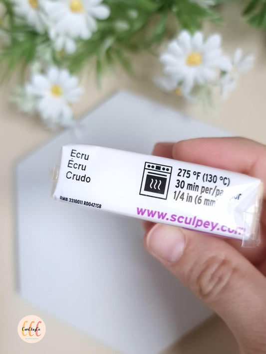 Argile polymère Sculpey Premo - Ecru