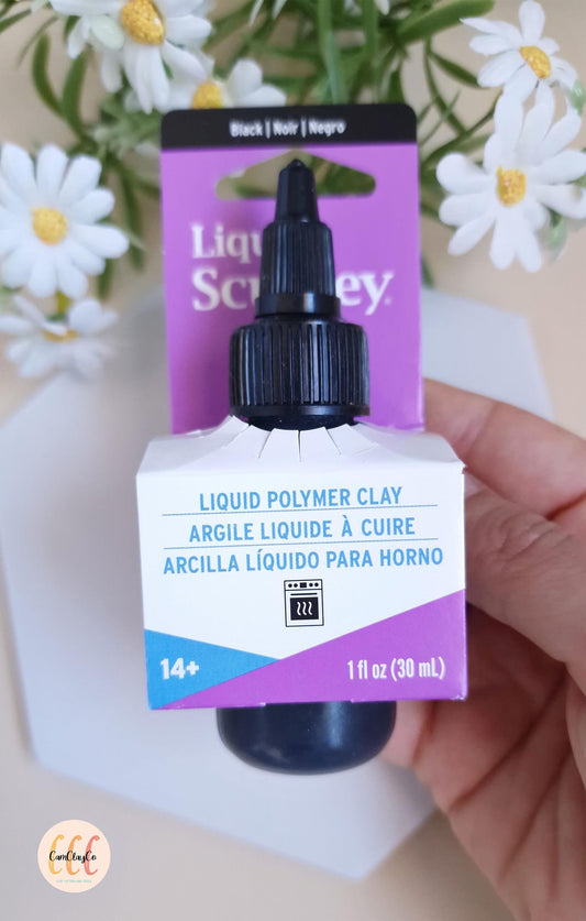Argile liquide à cuire Noir - Liquid polymer clay Sculpey