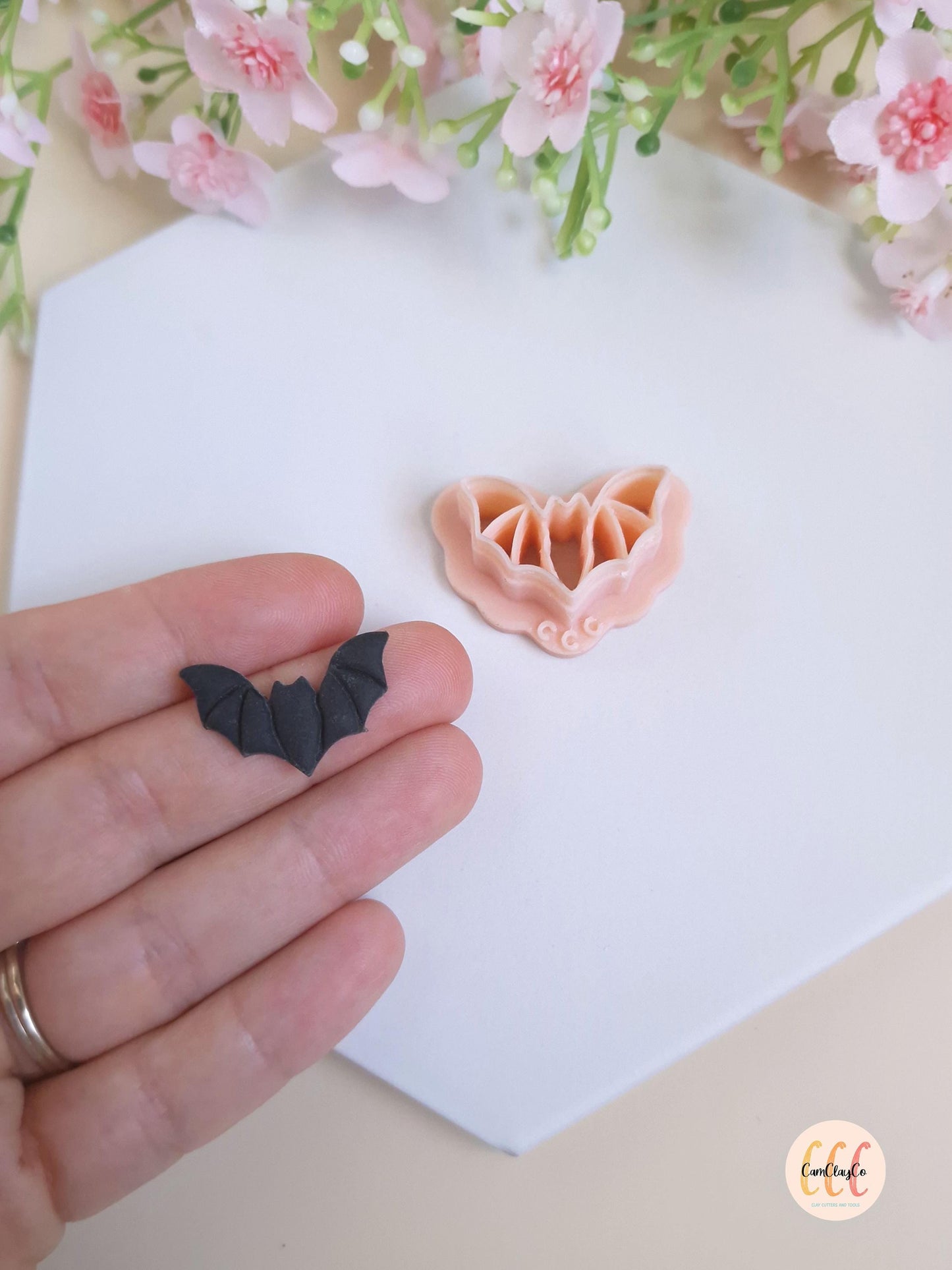 Emporte-pièce 3D en forme de chauve-souris détaillée pour la fabrication de bijoux en argile polymère