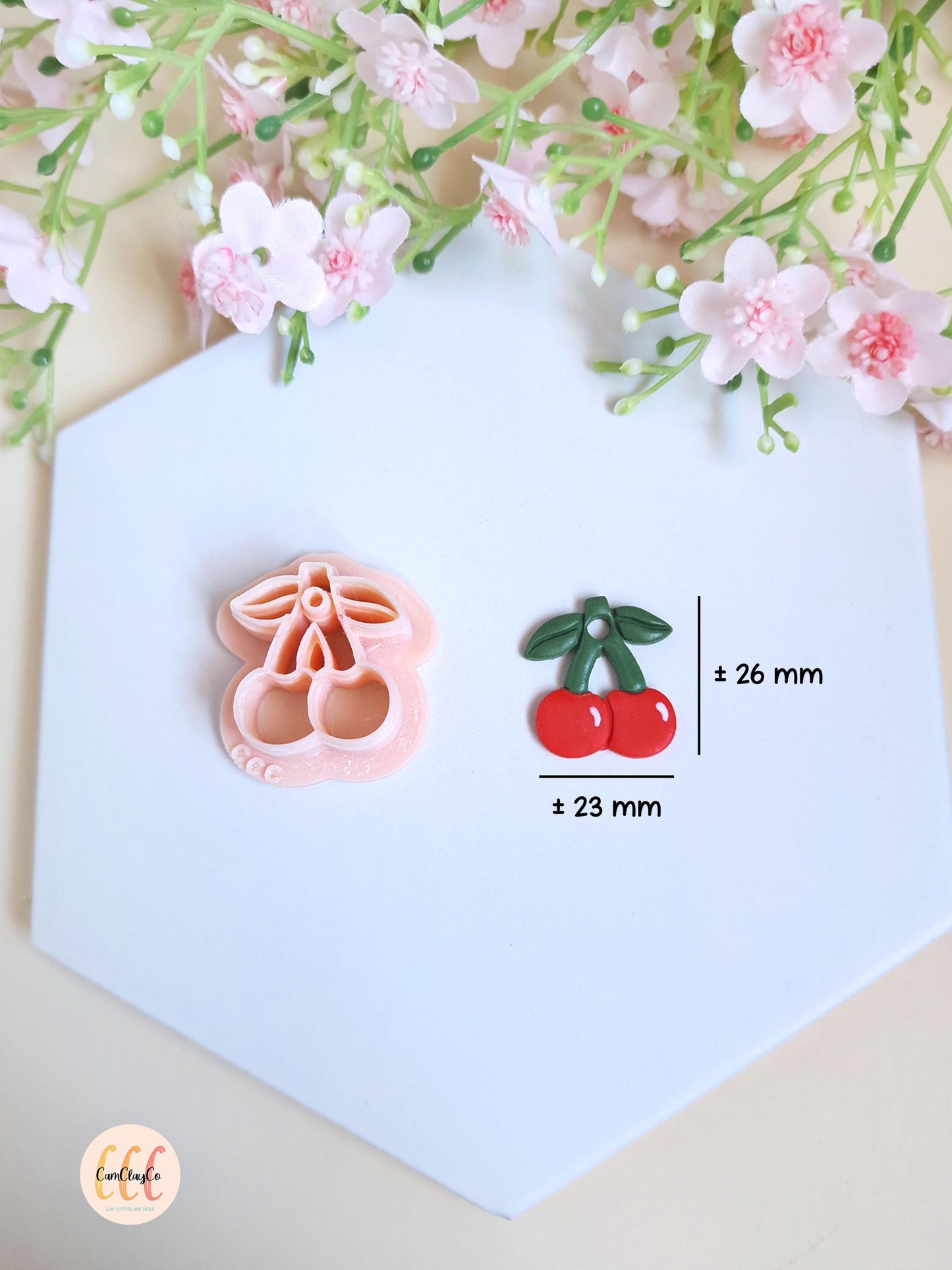 Emporte-pièce 3D forme de cerises pour la fabrication de bijoux en argile polymère, créoles interchangeables, pampilles