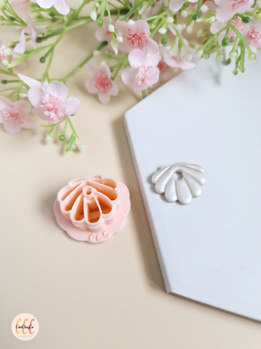 Emporte-pièce 3D en forme de coquillage pour la fabrication de bijoux en argile polymère, créoles interchangeables, pampilles