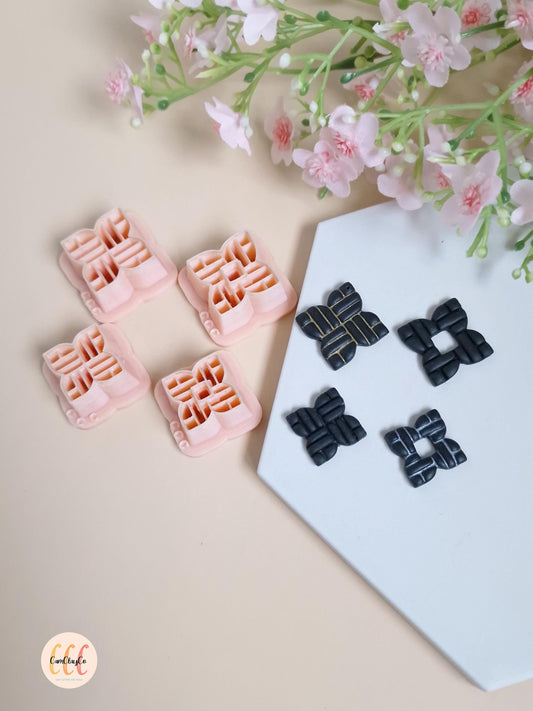 Emporte-pièces 3D formes géométriques pour la fabrication de bijoux en argile polymère, créoles interchangeables, pampilles - Elegant 02