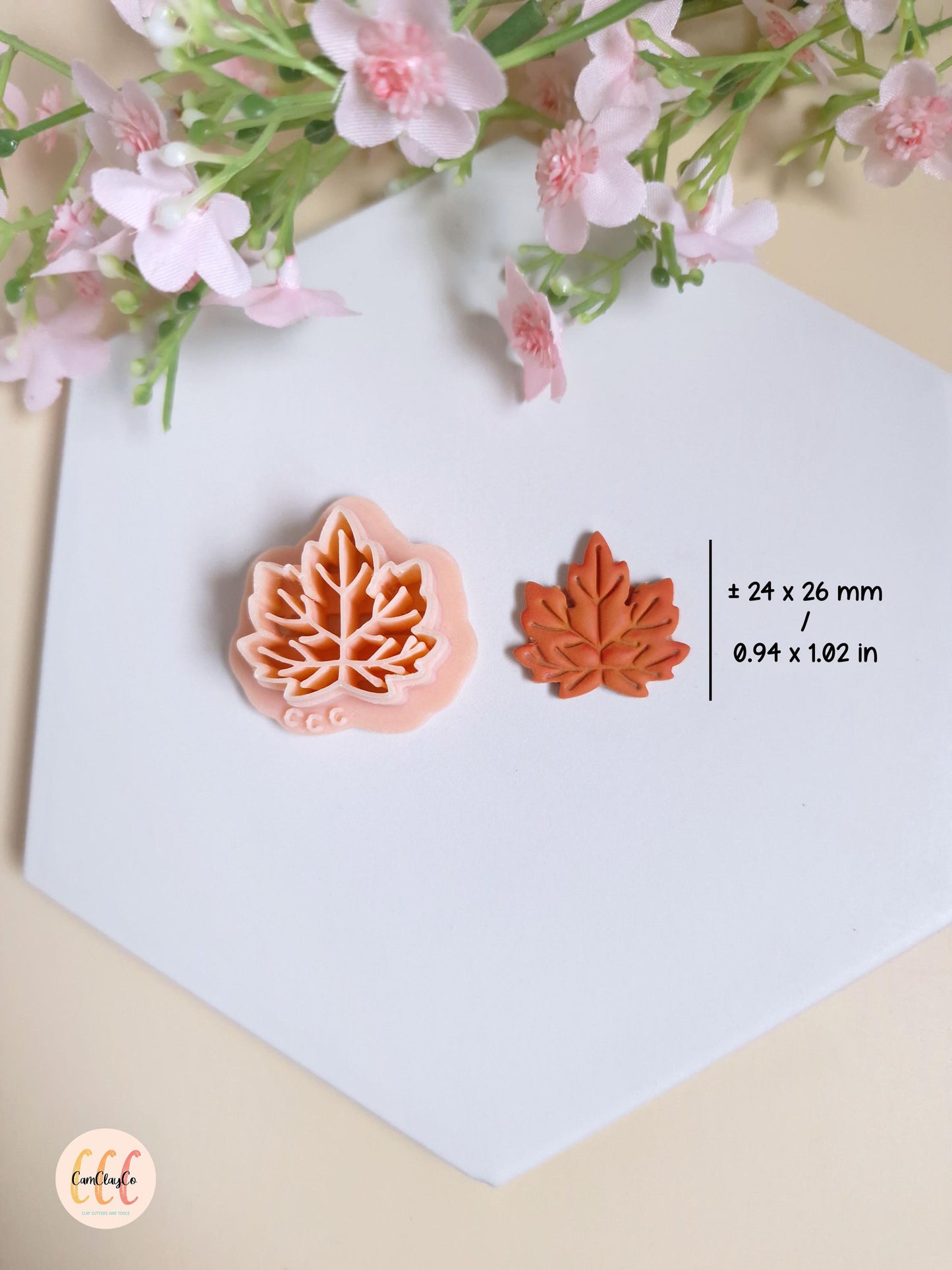Emporte-pièce 3D en forme de feuille d'automne pour la fabrication de bijoux en argile polymère