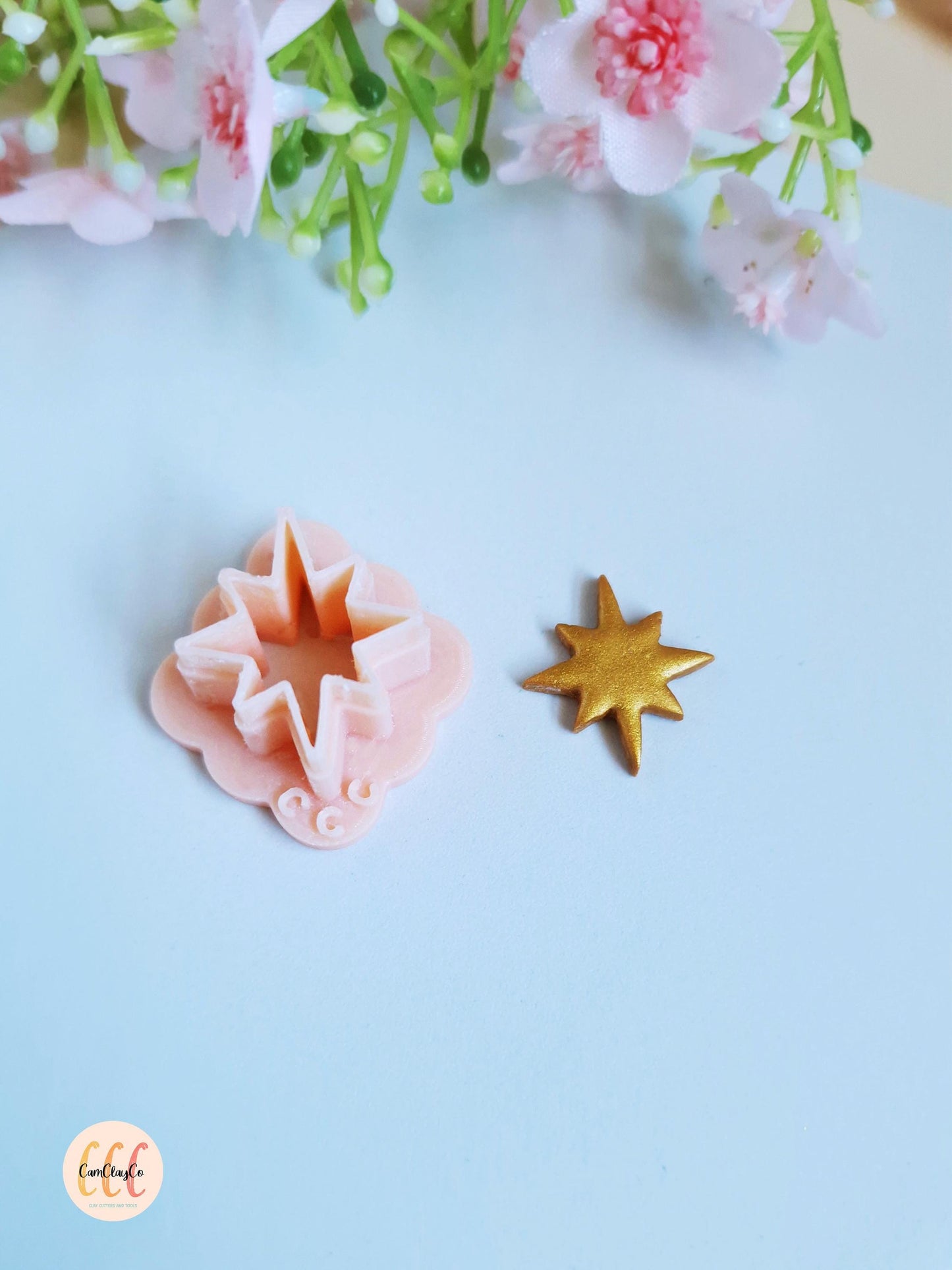 Emporte-pièce 3D en forme d'étoile de Noël pour la fabrication de bijoux en argile polymère