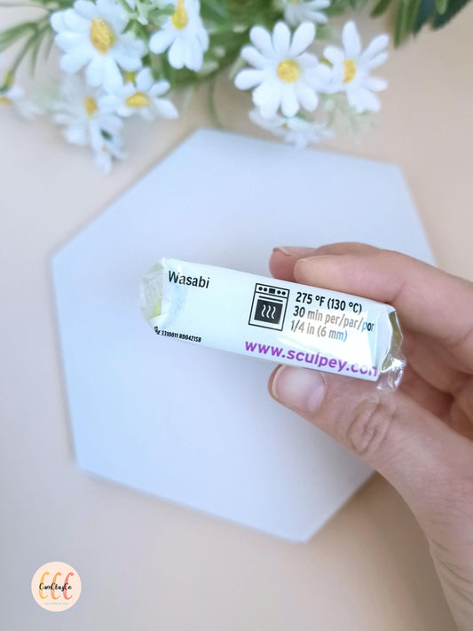 Argile polymère Sculpey Premo - Wasabi