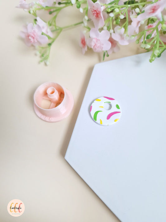 Emporte-pièce 3D en forme de gros cercle pour la fabrication de bijoux en argile polymère, créoles interchangeables, pampilles