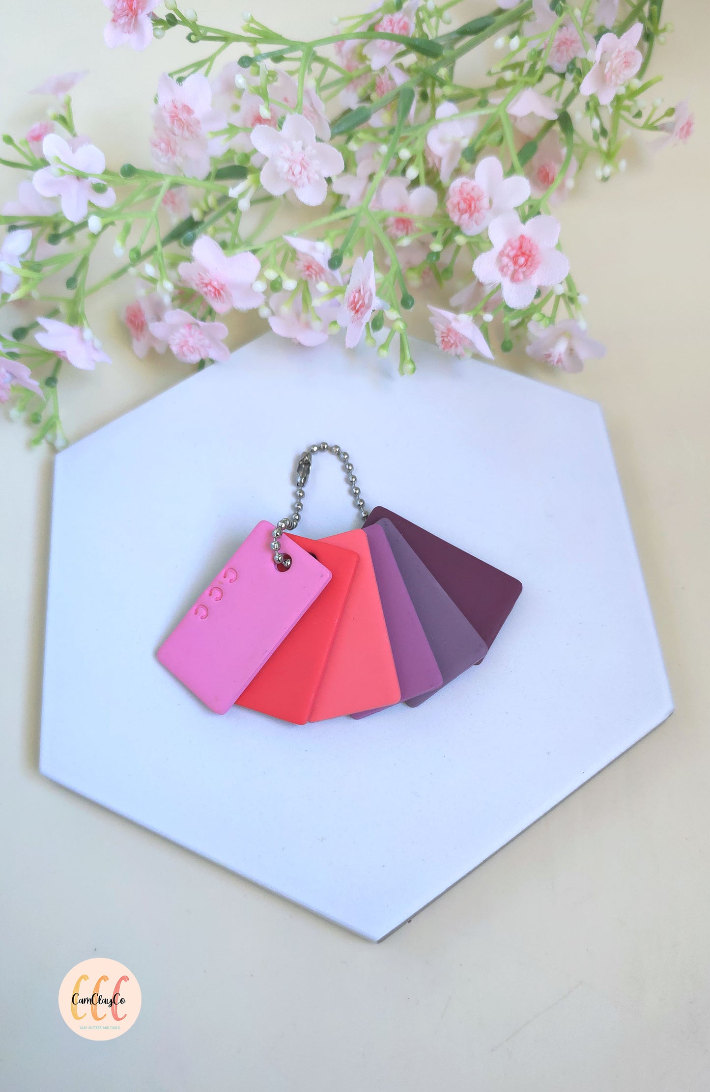 Recettes de couleurs pour argile polymère - 6 teintes - Bouquet de tendresse