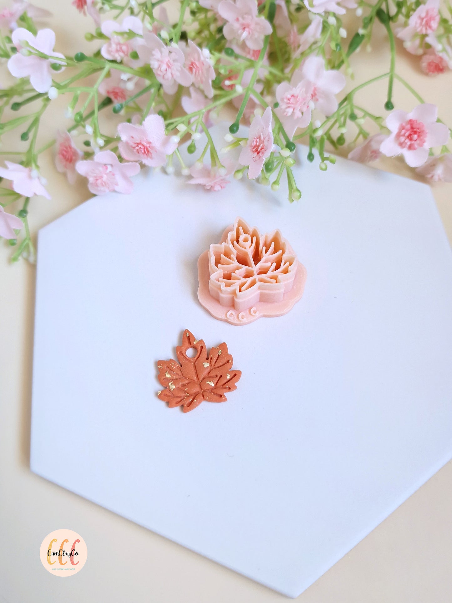 Emporte-pièce 3D en forme de feuille d'automne pour la fabrication de bijoux en argile polymère