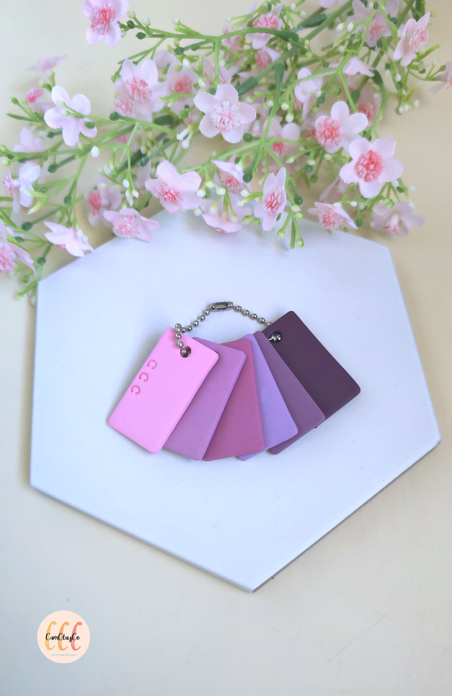 Recettes de couleurs pour argile polymère - 6 teintes - Nuances de prune