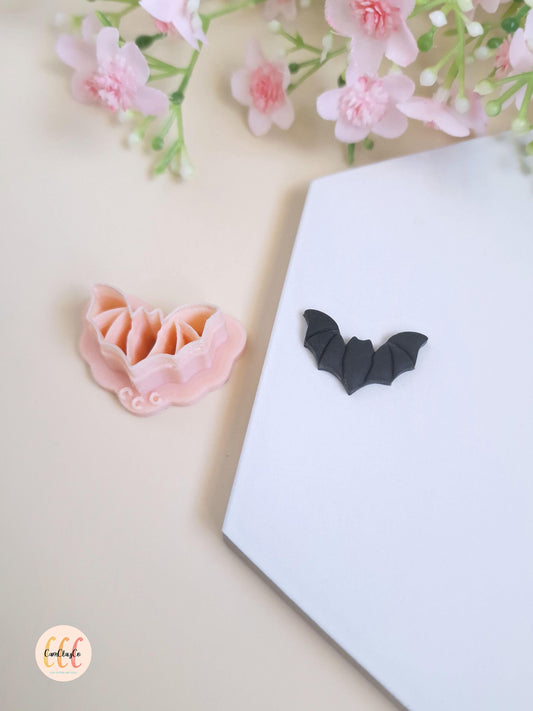 Emporte-pièce 3D en forme de chauve-souris détaillée pour la fabrication de bijoux en argile polymère