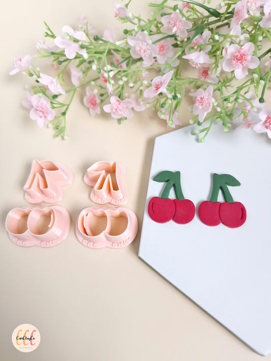 Emporte-pièces 3D en forme de cerises pour la fabrication de bijoux en argile polymère